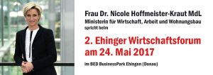 2. Ehinger Wirtschaftsforum mit Nicole Hoffmeister-Kraut