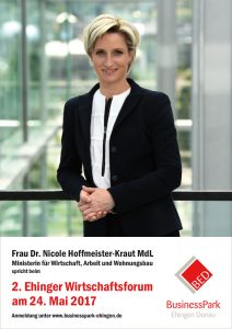 2. Ehinger Wirtschaftsforum mit Nicole Hoffmeister-Kraut