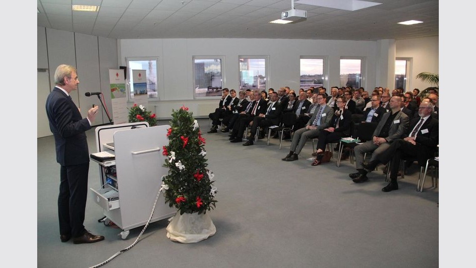 Norbert Gruber beim 4. Ehinger Wirtschaftsforum im BED Businesspark