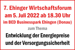 7. Ehinger Wirtschaftsforum