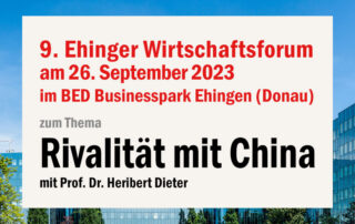 9. Ehinger Wirtschaftsforum